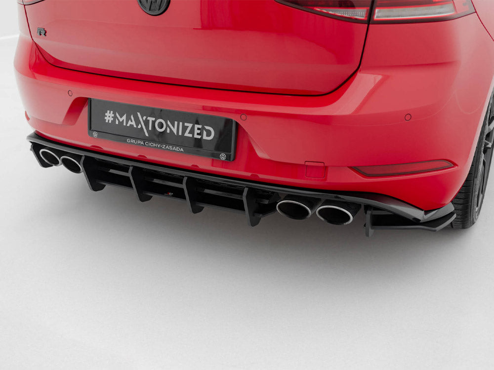 Maxton Design Street PRO Rear Diffuser Volkswagen Golf R Mk7 Facelift