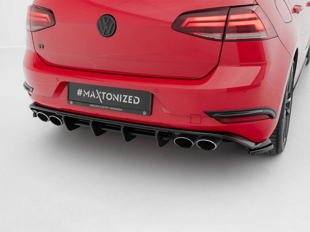 Maxton Design Rear Valance Volkswagen Golf R Hatchback Mk7 Facelift