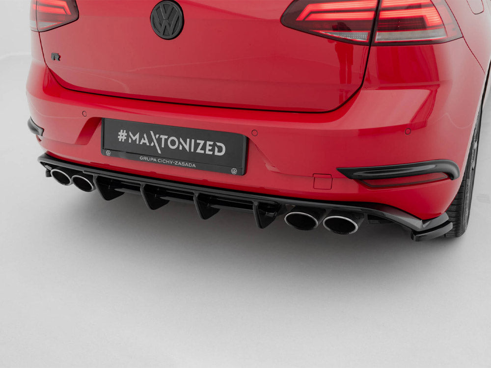 Maxton Design Rear Valance Volkswagen Golf R Hatchback Mk7 Facelift
