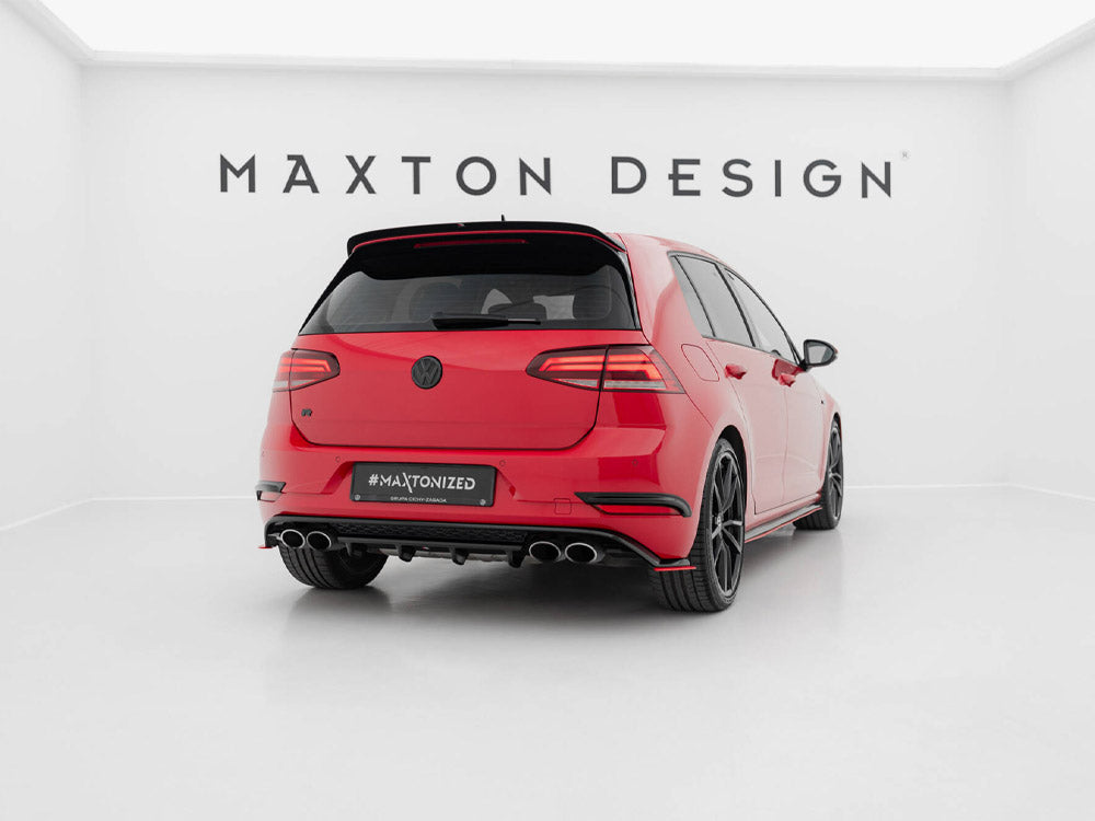 Maxton Design Rear Splitter Volkswagen Golf R / R-Line Hatchback Mk7 Facelift