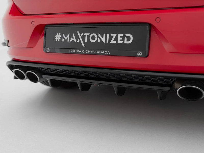 Maxton Design Rear Splitter Volkswagen Golf R / R-Line Hatchback Mk7 Facelift