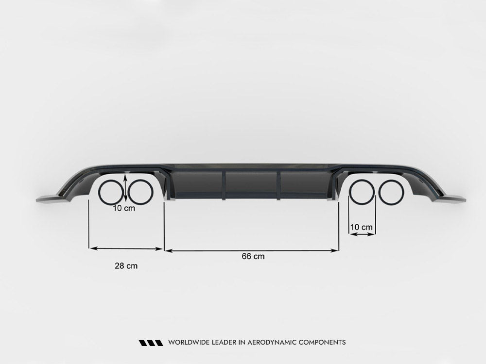 Maxton Design Rear Valance V.3 Volkswagen Golf R Mk7 Facelift