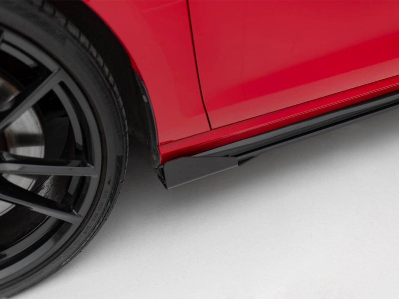 Maxton Design Street PRO Side Skirts Diffusers + Flaps Volkswagen Golf R / R-Line Mk7 Facelift