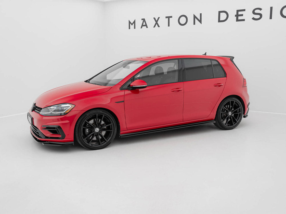 Maxton Design Side Skirts Diffusers V.4 Volkswagen Golf R / R-Line Mk7 Facelift