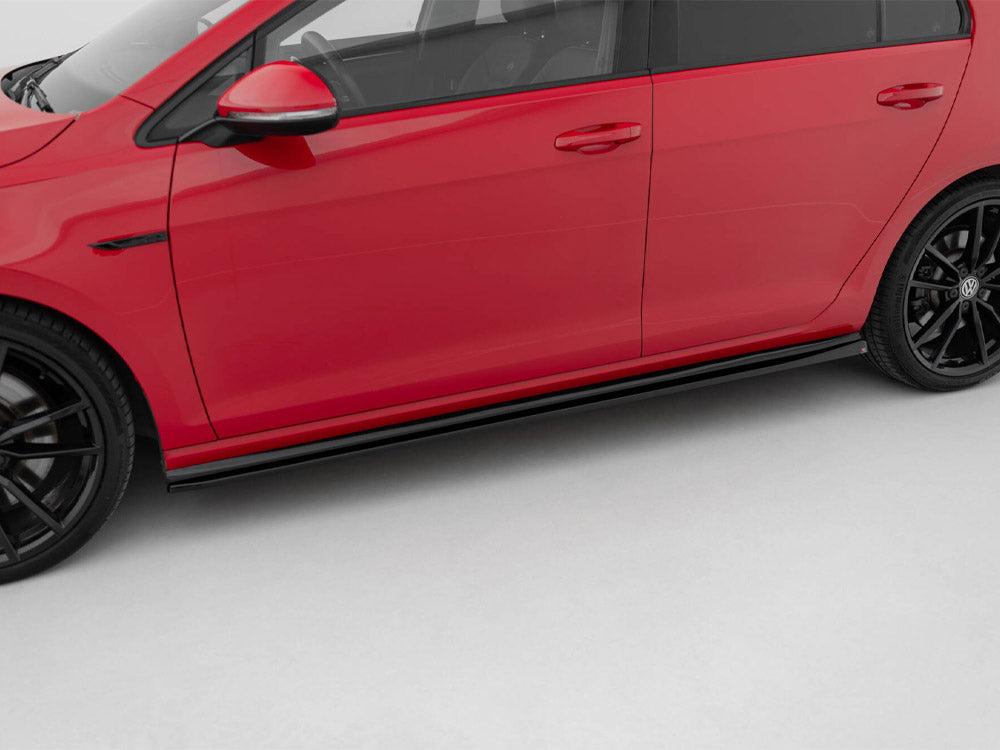 Maxton Design Side Skirts Diffusers V.4 Volkswagen Golf R / R-Line Mk7 Facelift