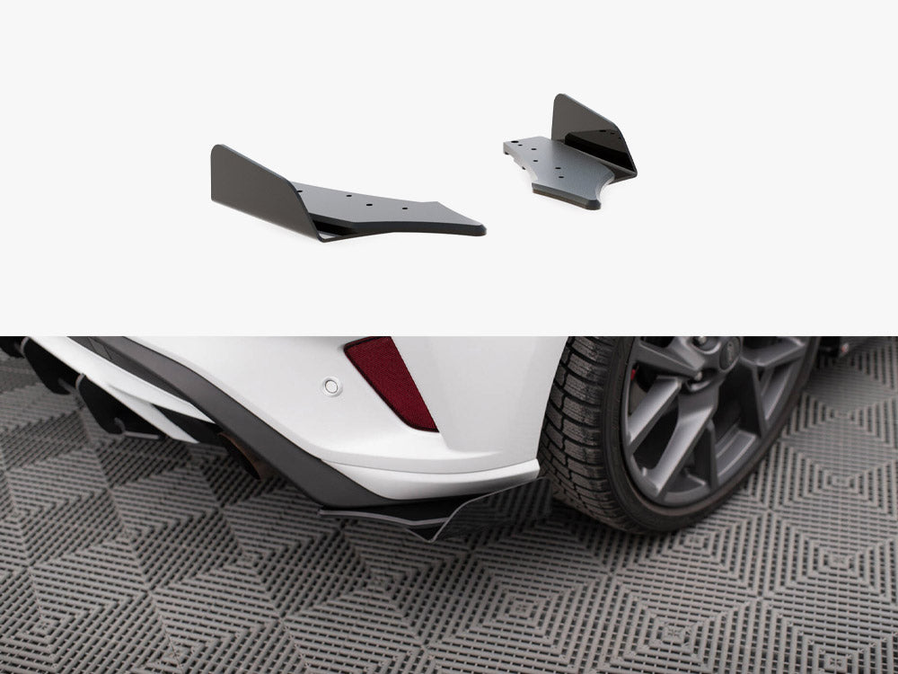 Maxton Design Street PRO Rear Side Splitters + Flaps Ford Focus ST Mk4