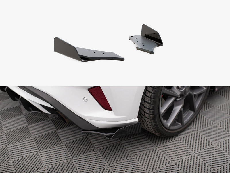 Maxton Design Street PRO Rear Side Splitters + Flaps Ford Focus ST Mk4
