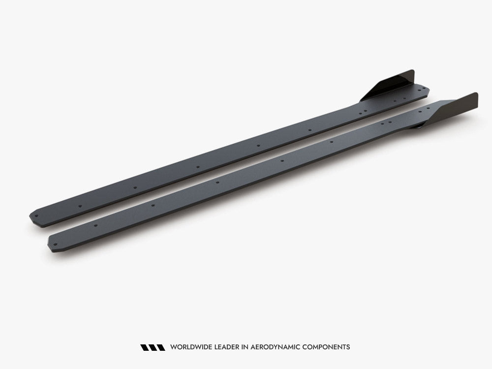 Maxton Design Street PRO Side Skirt Diffusers + Flaps Ford Focus ST / ST-Line Mk4