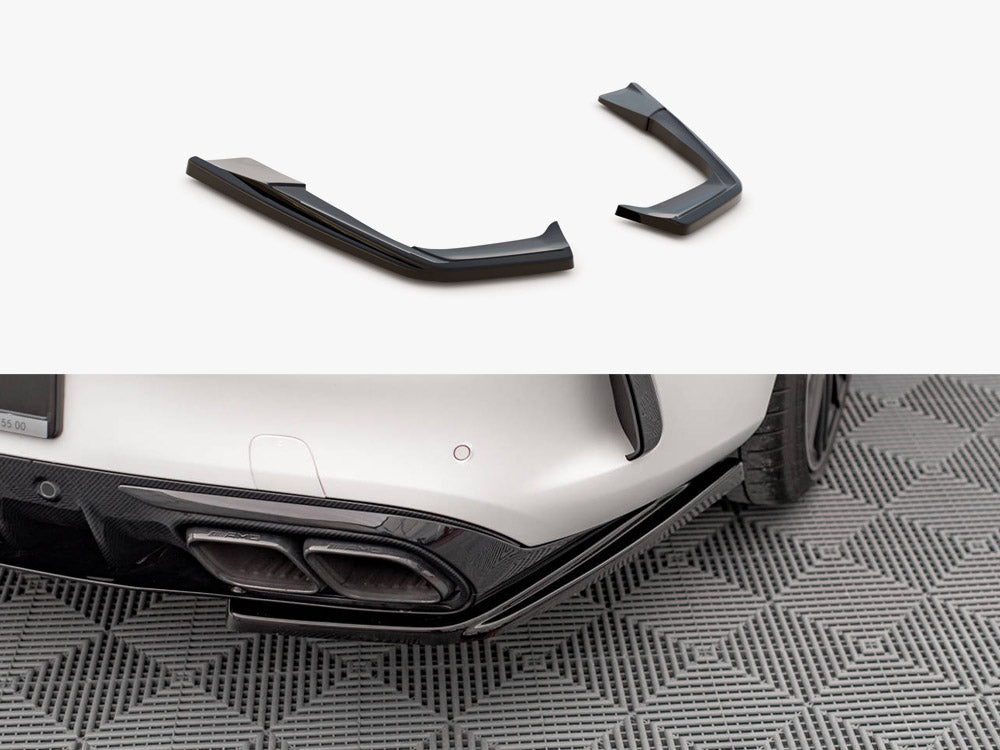 Maxton Design Rear Side Splitters Mercedes-AMG C 63AMG Coupe AMG Aero Pack C205 Facelift