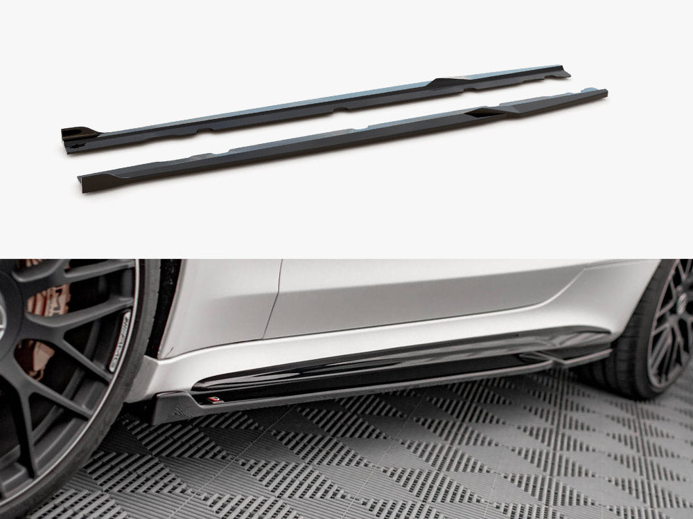 Maxton Design Side Skirts Diffusers V.2 Mercedes-AMG C 63AMG Coupe C205 Facelift