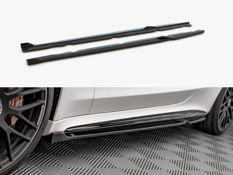 Maxton Design Side Skirts Diffusers V.2 Mercedes-AMG C 63AMG Coupe C205 Facelift