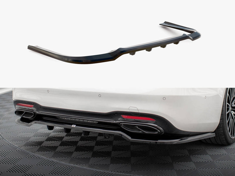 Maxton Design Rear Splitter (Vertical Bars) Mercedes-Benz S AMG-Line W222 Facelift