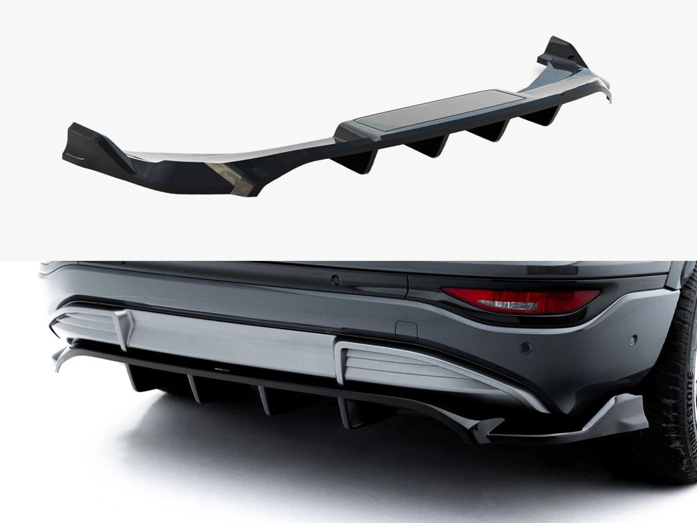 Maxton Design Rear Splitter (Vertical Bars) Audi Q6 e-tron S-Line / SQ6 e-tron SUV / Sportback Mk1