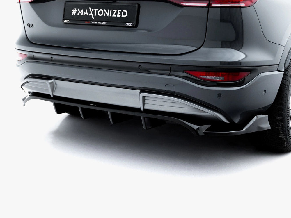 Maxton Design Rear Splitter (Vertical Bars) Audi Q6 e-tron S-Line / SQ6 e-tron SUV / Sportback Mk1