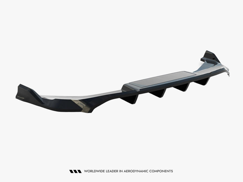 Maxton Design Rear Splitter (Vertical Bars) Audi Q6 e-tron S-Line / SQ6 e-tron SUV / Sportback Mk1