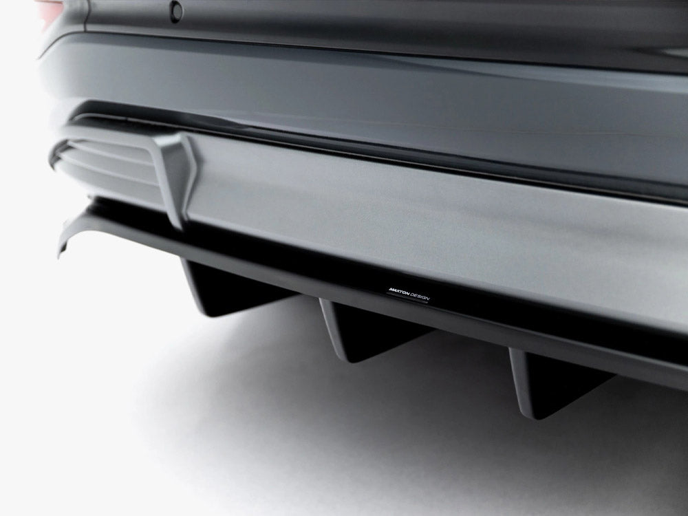 Maxton Design Rear Splitter (Vertical Bars) Audi Q6 e-tron S-Line / SQ6 e-tron SUV / Sportback Mk1