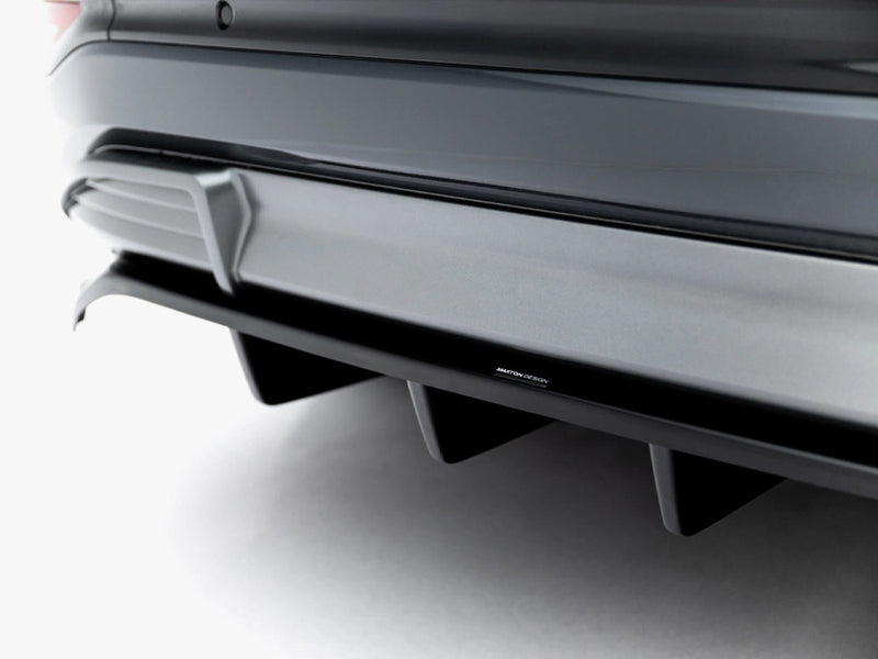 Maxton Design Rear Splitter (Vertical Bars) Audi Q6 e-tron S-Line / SQ6 e-tron SUV / Sportback Mk1