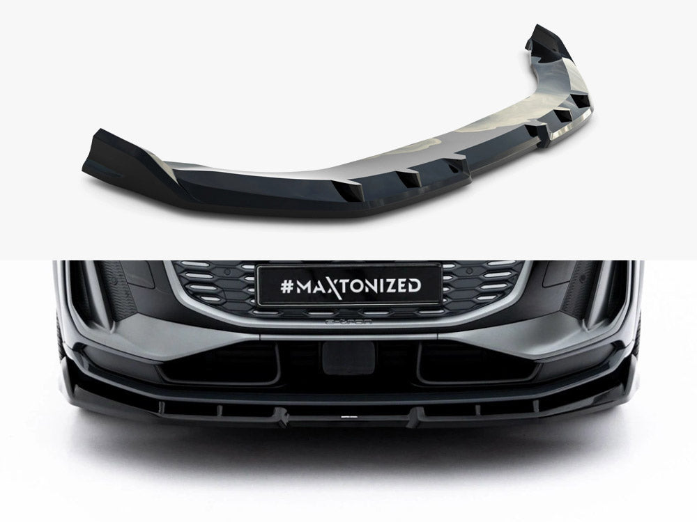 Maxton Design Front Splitter Audi Q6 e-tron Standard / S-Line / SQ6 e-tron SUV / Sportback Mk1