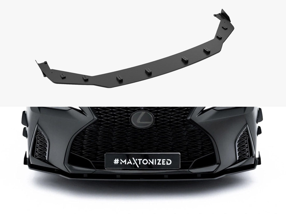 Maxton Design Street PRO Front Splitter + Flaps Lexus IS 500 Mk3 Facelift 2 (XE30)