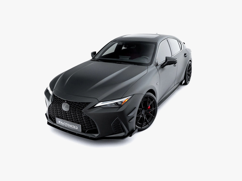 Maxton Design Street PRO Front Splitter + Flaps Lexus IS 500 Mk3 Facelift 2 (XE30)