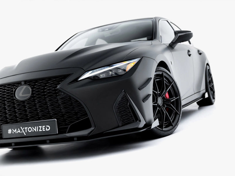 Maxton Design Street PRO Front Splitter + Flaps Lexus IS 500 Mk3 Facelift 2 (XE30)