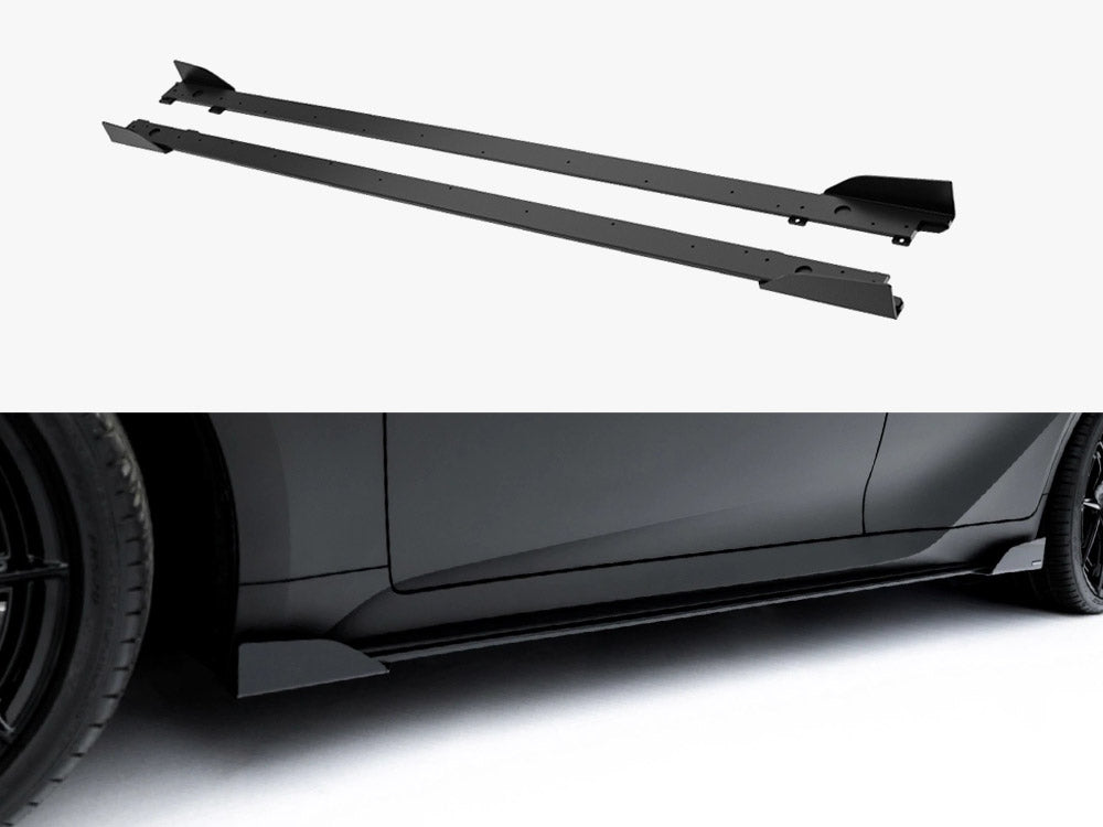 Maxton Design Street PRO Side Skirt Diffusers + Flaps Lexus IS 500 Mk3 Facelift 2 (XE30)