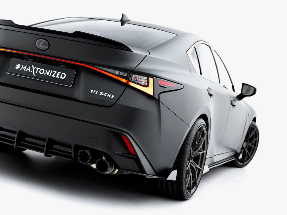Maxton Design Street PRO Rear Side Splitters + Flaps Lexus IS 500 Mk3 Facelift 2 (XE30)