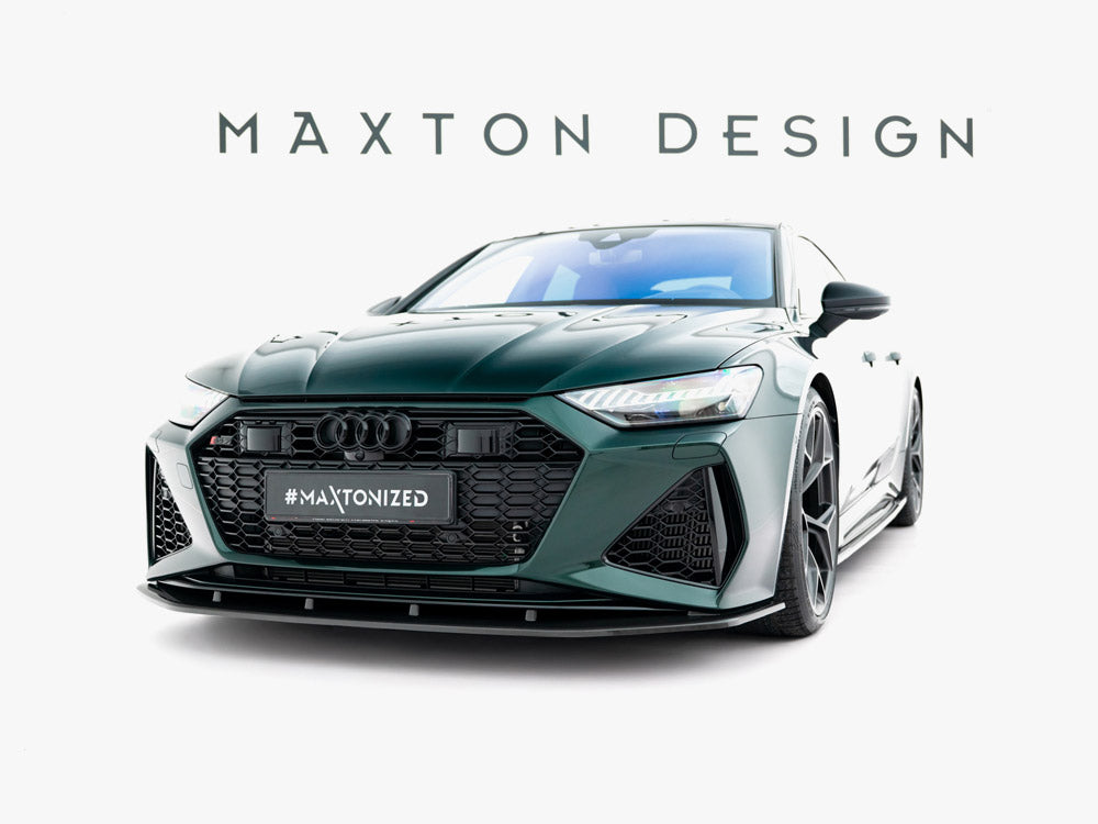 Maxton Design Carbon Fiber Front Splitter Audi RS7 C8