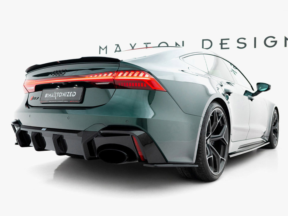 Maxton Design Prepreg Carbon Fiber Rear Diffuser Audi RS7 C8 (version without towbar)