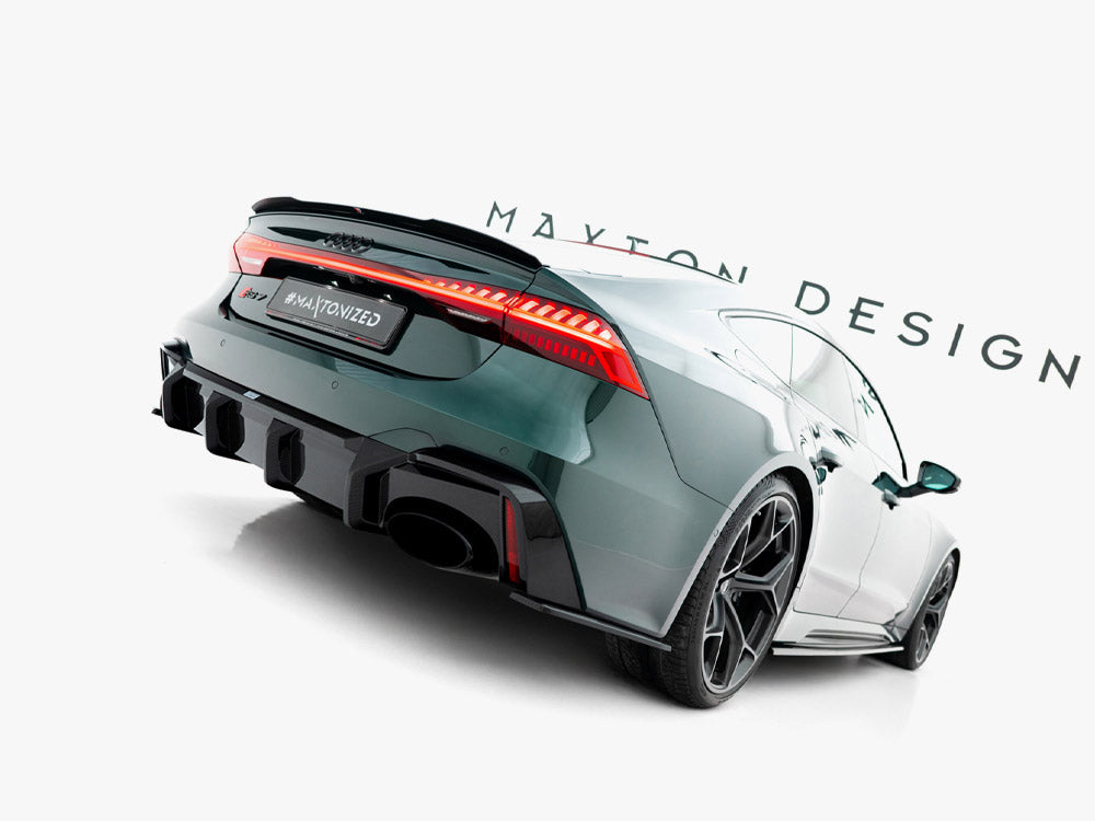 Maxton Design Prepreg Carbon Fiber Rear Diffuser Audi RS7 C8 (version with towbar)