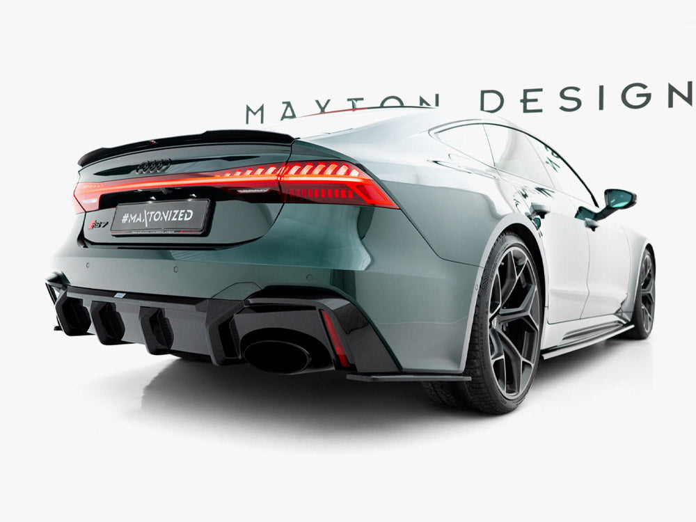 Maxton Design Prepreg Carbon Fiber Rear Side Splitters Audi RS7 C8