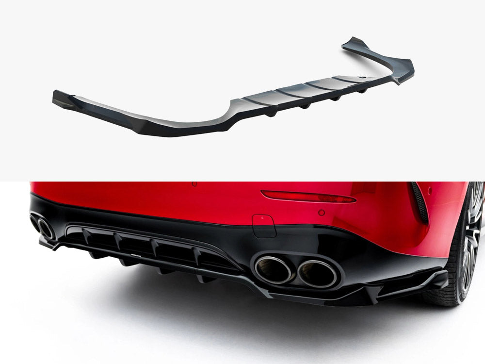 Maxton Design Rear Splitter (Vertical Bars) Mercedes-AMG E53 Sedan / Estate W214