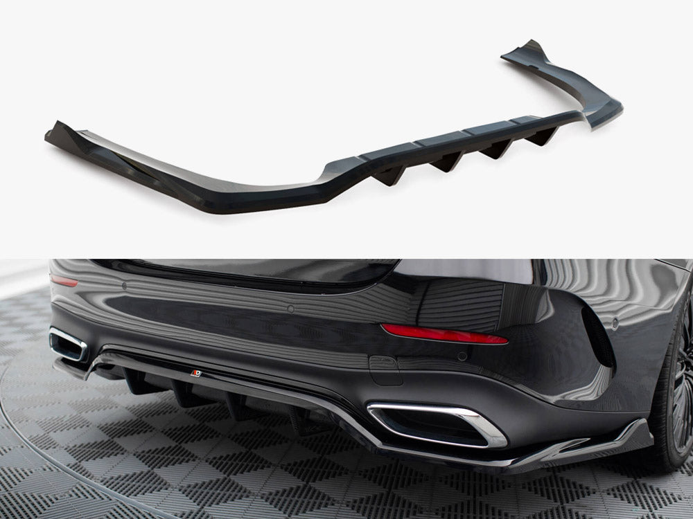 Maxton Design Rear Splitter (Vertical Bars) Mercedes-Benz E AMG-Line W214