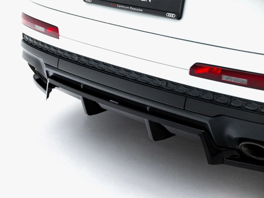 Maxton Design Rear Splitter (Vertical Bars) Audi SQ7 Mk2 Facelift 2