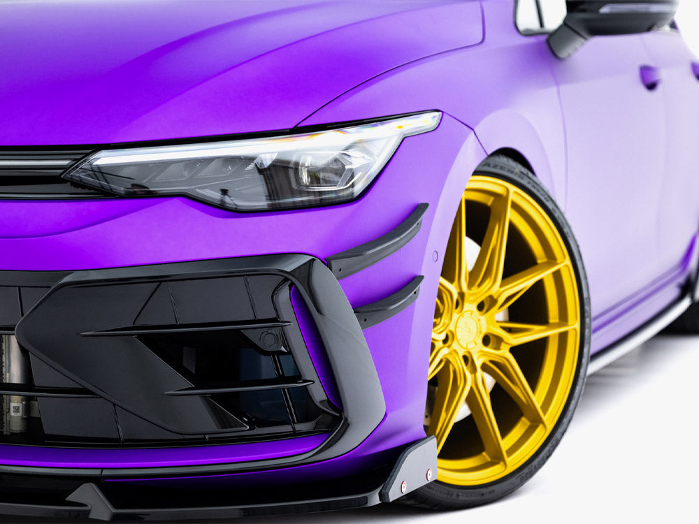 Maxton Design Front Bumper Wings (Canards) Volkswagen Golf R Hatchback / Variant Mk8 Facelift