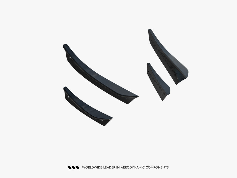 Maxton Design Front Bumper Wings (Canards) Volkswagen Golf R Hatchback / Variant Mk8 Facelift