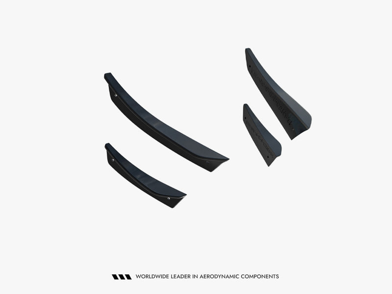 Maxton Design Front Bumper Wings (Canards) Volkswagen Golf R Hatchback / Variant Mk8 Facelift