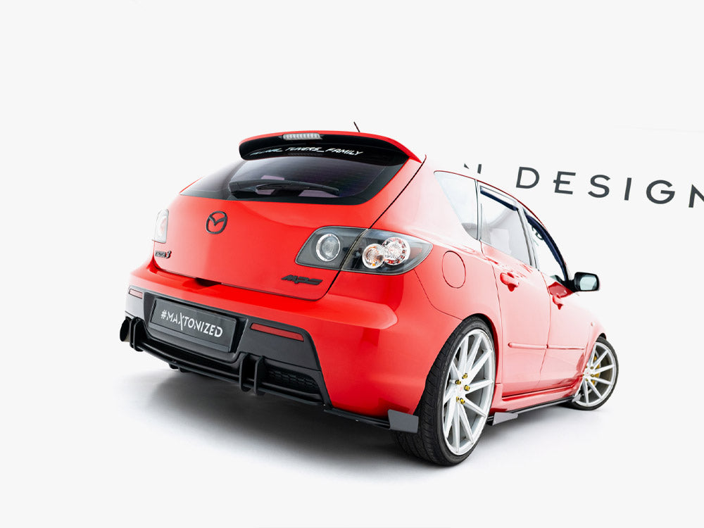 Maxton Design Street PRO Rear Diffuser Mazda 3 MPS Mk1 EU Version