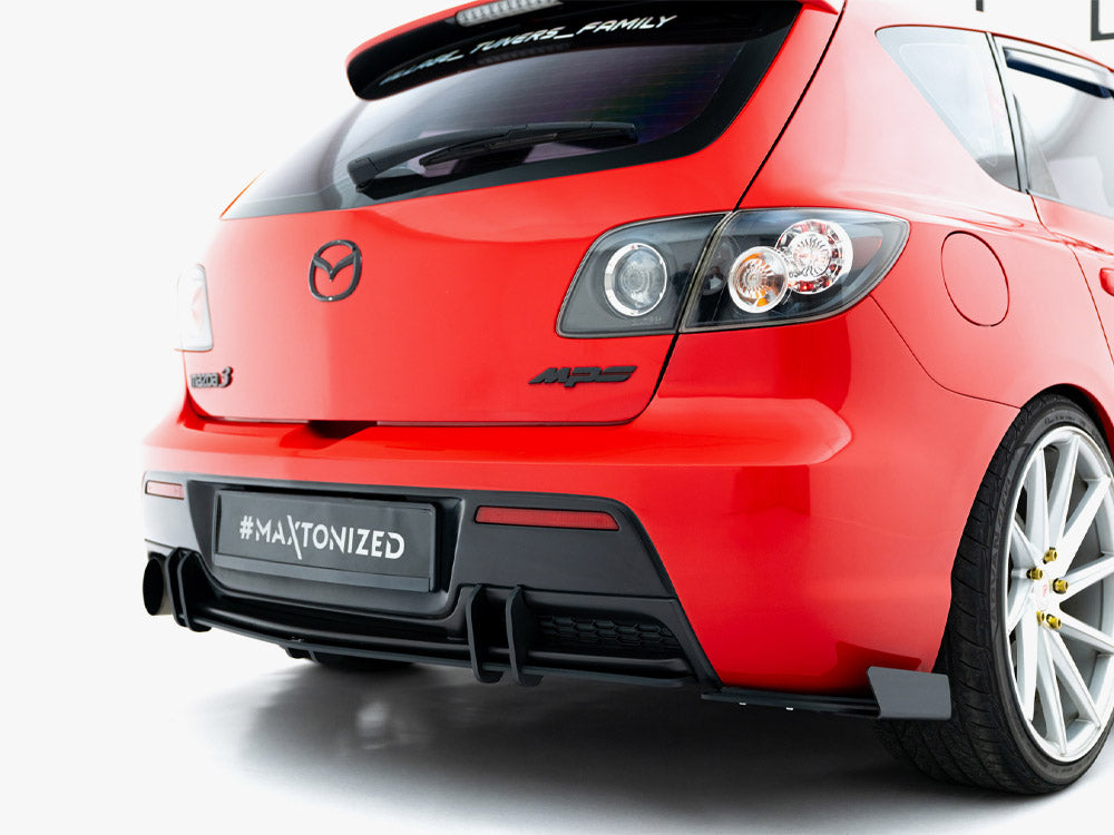 Maxton Design Street PRO Rear Diffuser Mazda 3 MPS Mk1 EU Version