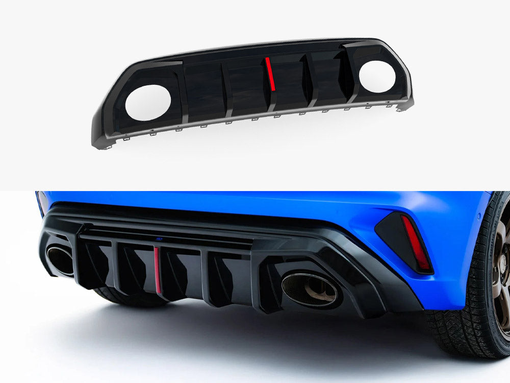 Maxton Design Rear Valance Audi RS3 8Y Sportback 8Y Facelift (Version with original reflector)