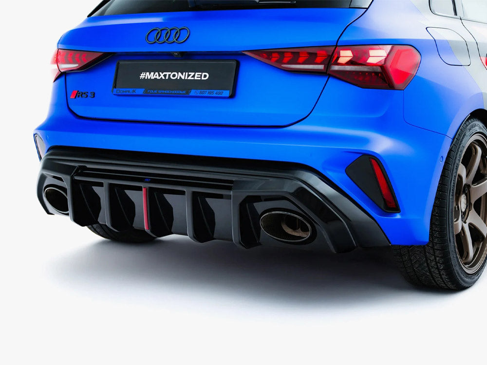 Maxton Design Rear Valance Audi RS3 8Y Sportback 8Y Facelift (Version with original reflector)