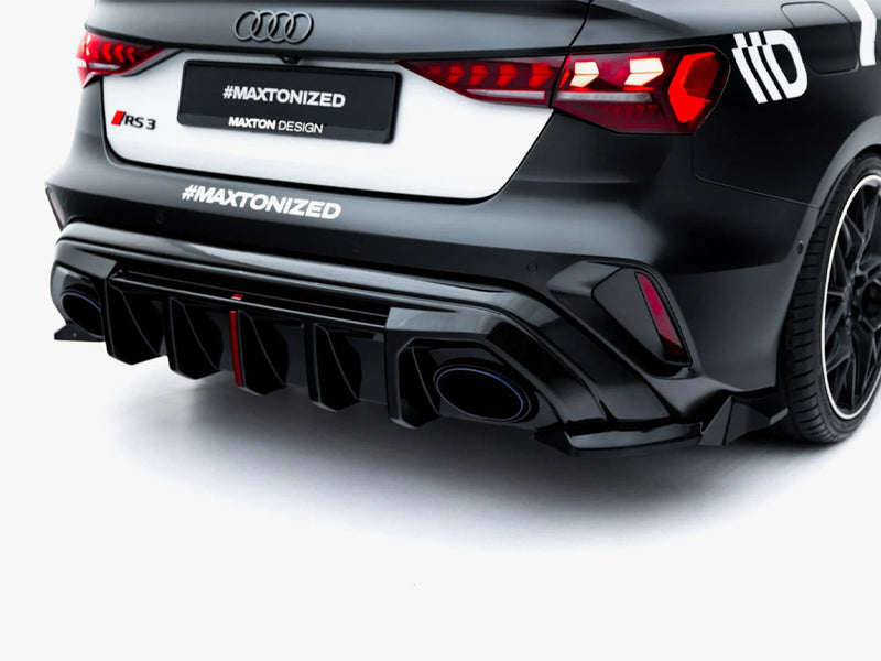 Maxton Design Rear Side Splitters V.3 Audi RS3 Sedan 8Y Facelift