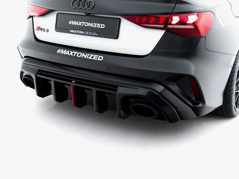 Maxton Design Rear Valance Audi RS3 Sedan 8Y Facelift (Version with original reflector)