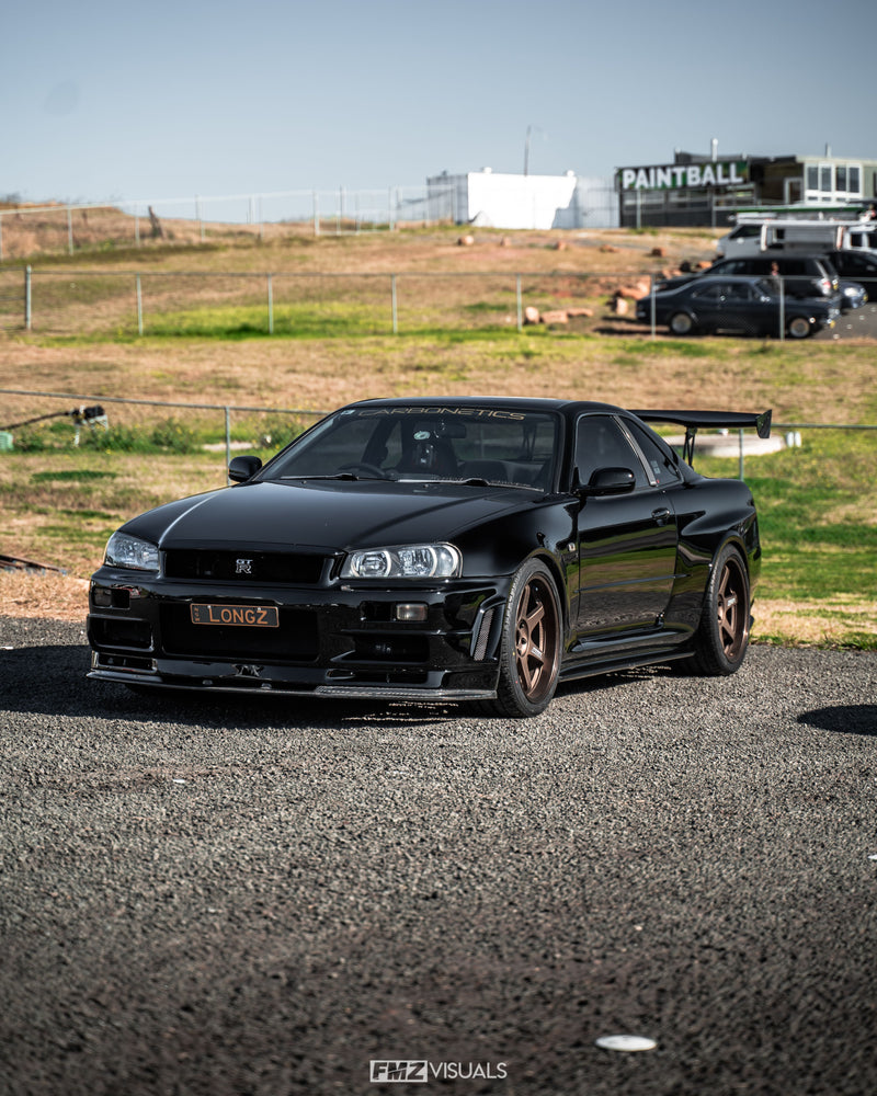 R34 Gtr Voltex Style 190Mm Aluminium 1900Mm Carbon Fibre Spoiler