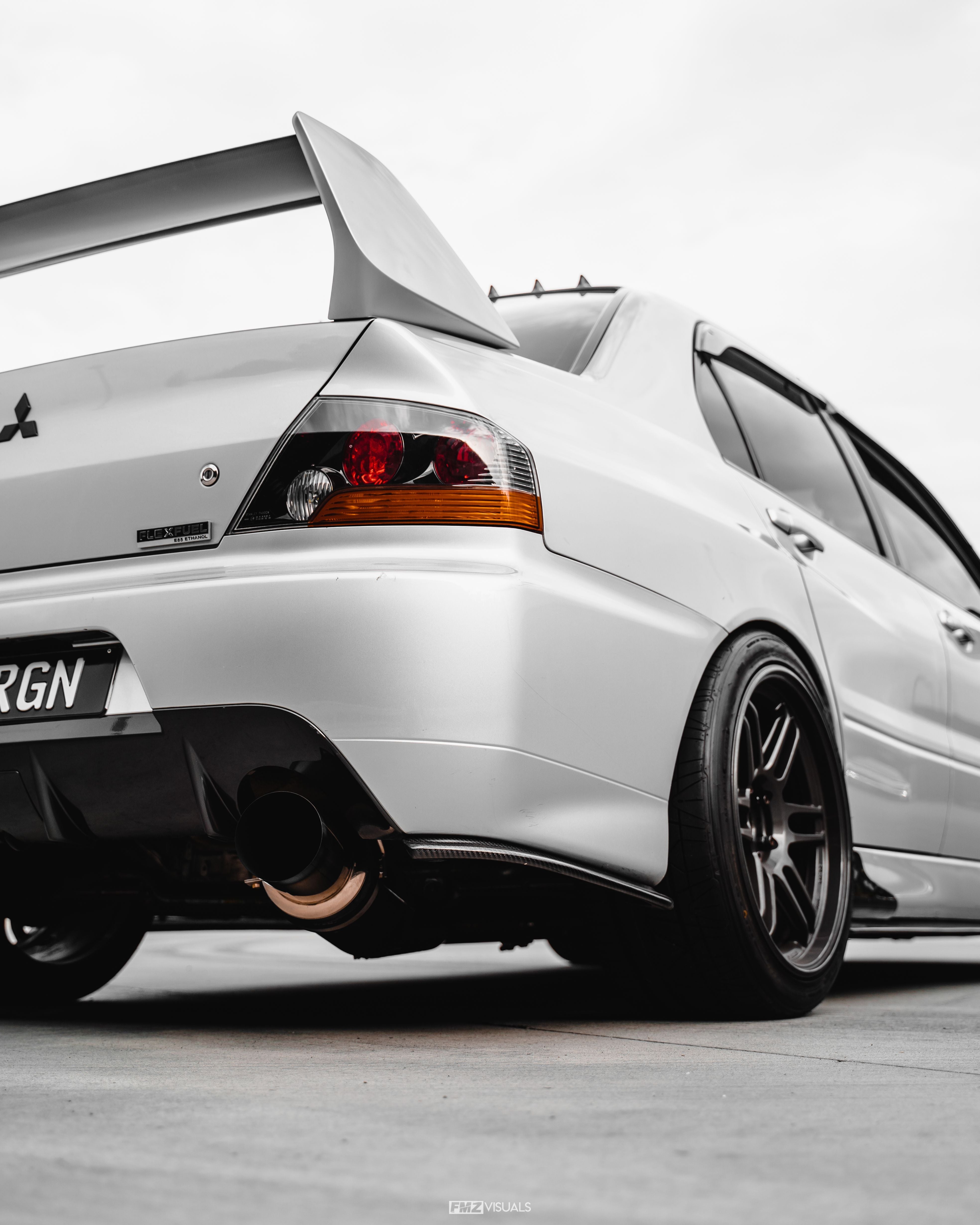 2006-2007 Mitsubishi Evolution 9 Jdm Rear Bumper Damd Style Extensions Accessories