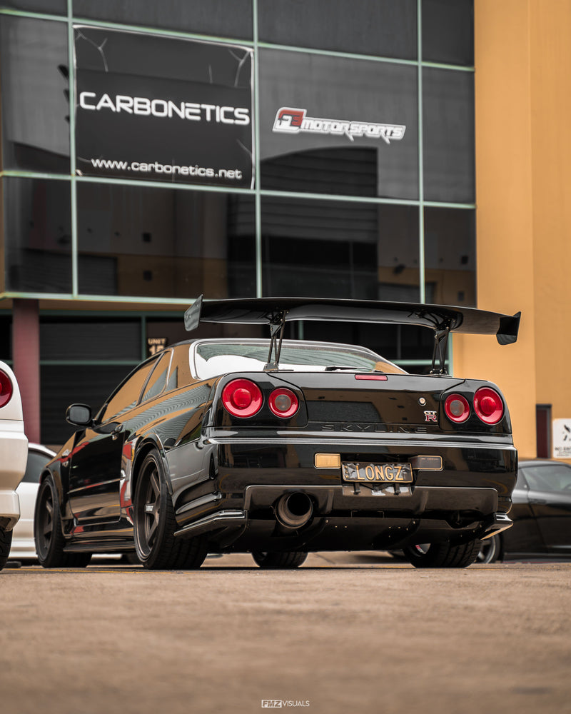 R34 Gtr Voltex Style 190Mm Aluminium 1900Mm Carbon Fibre Spoiler