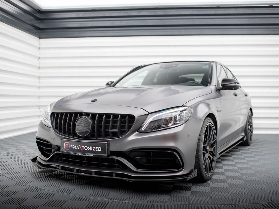 Street PRO Front Splitter + Flaps Mercedes-AMG C63 Sedan / Estate W205 Facelift