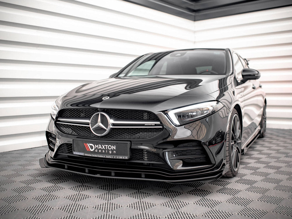 Street PRO Front Splitter + Flaps Mercedes A35 AMG / AMG-Line Aero Pack W177
