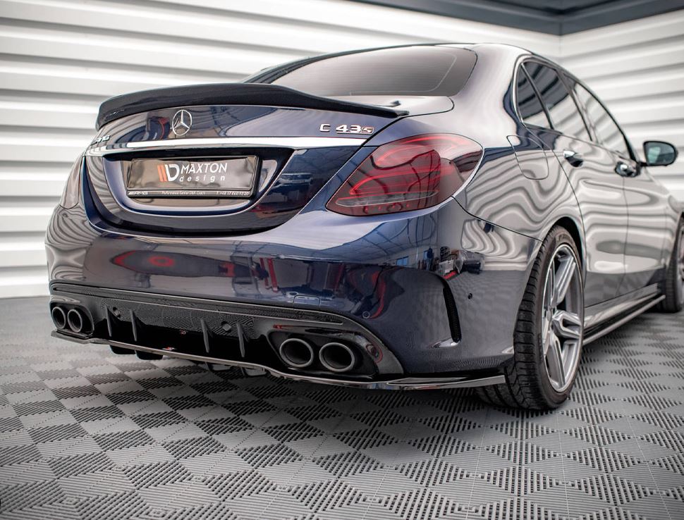 Rear Splitter (Vertical Bars) Mercedes-AMG C43 Sedan / Estate W205 / S205 Facelift