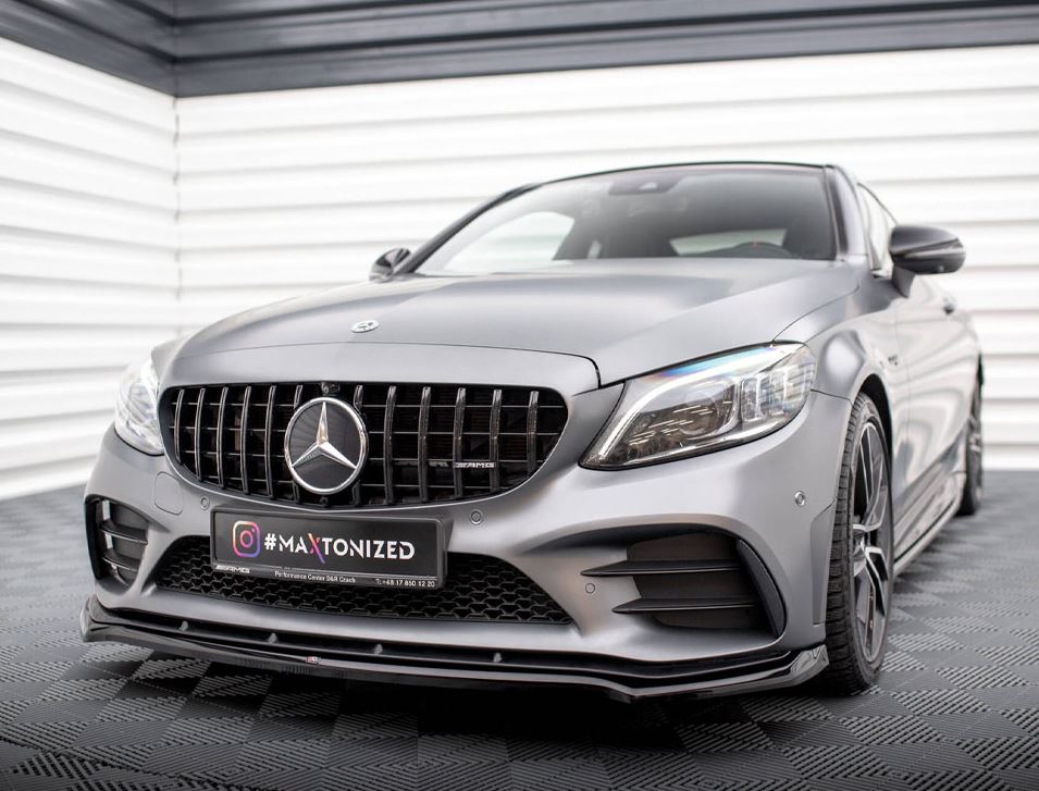 Front Splitter V.1 Mercedes-AMG C43 Coupe / Sedan / Estate C205 / W205 / S205 Facelift